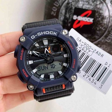RELOJ CASIO G-SHOCK HOMBRE ANÁLOGO DIGITAL GA900-2A ACUÁTICO LUZ LED CRONÓMETRO ALARMA AZUL NEGRO - 2