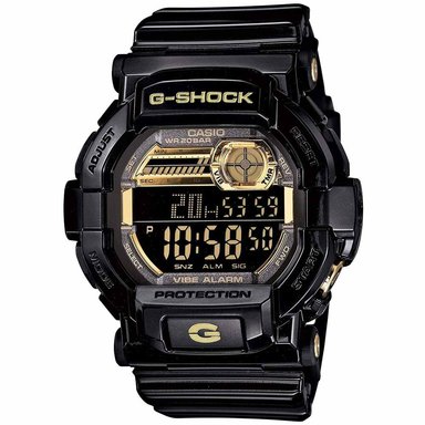 RELOJ CASIO G-SHOCK HOMBRE DIGITAL GD350BR-1 LUZ LED VIBRADOR ACUÁTICO NEGRO