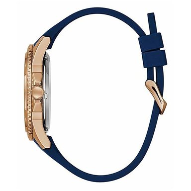 RELOJ GUESS HOMBRE ANÁLOGO AUTOMÁTICO W1268G3 ELITE CORREA AZUL DORADO ACERO INOXIDABLE SILICONA - 2