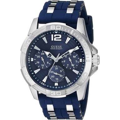 RELOJ GUESS HOMBRE ANÁLOGO U0366G2 OASIS MULTIFUNCIONAL CORREA AZUL ACERO INOXIDABLE SILICONA - 2