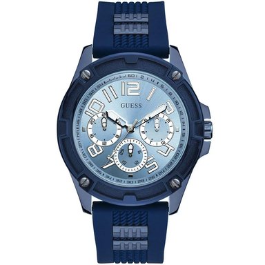 RELOJ GUESS HOMBRE ANÁLOGO GW0051G4 DELTA MULTIFUNCIONAL CORREA AZUL ACERO INOXIDABLE SILICONA - 1