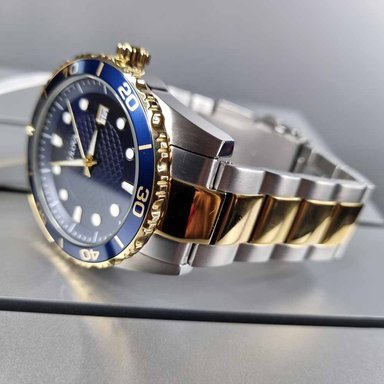 RELOJ BULOVA HOMBRE ANÁLOGO 98A200 FECHA PLATEADO DORADO AZUL ACERO INOXIDABLE - 2