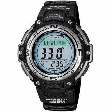 RELOJ CASIO HOMBRE DIGITAL SGW100-1V TWIN SENSOR BRÚJULA TERMÓMETRO CRONOMETRO LUZ LED ACUÁTICO