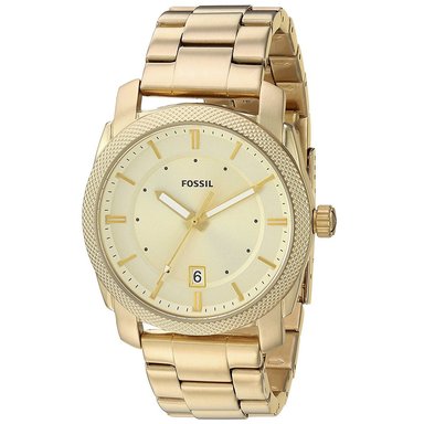 RELOJ FOSSIL HOMBRE ANÁLOGO FS5264 MACHINE FECHA DORADO ACERO INOXIDABLE