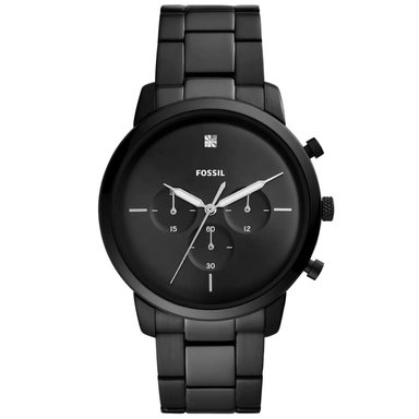 RELOJ FOSSIL HOMBRE ANÁLOGO FS5583 NEUTRA CRONÓMETRO NEGRO ACERO INOXIDABLE
