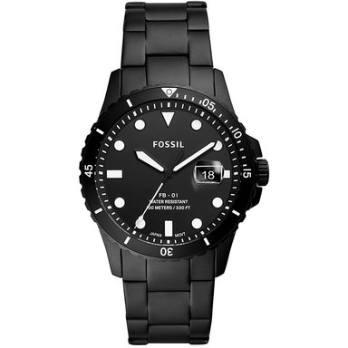 RELOJ FOSSIL HOMBRE ANÁLOGO FS5659 FB-01 FECHA NEGRO ACERO INOXIDABLE