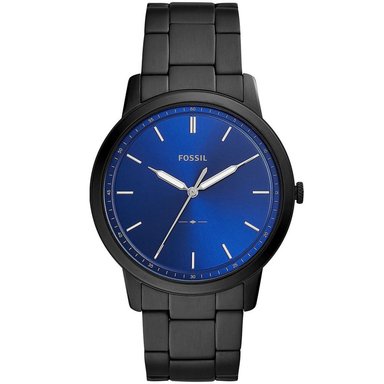 RELOJ FOSSIL HOMBRE ANÁLOGO FS5693 MINIMALIST ULTRA DELGADO NEGRO AZUL ACERO INOXIDABLE