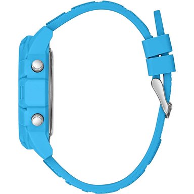 RELOJ GUESS HOMBRE DIGITAL GW0050G1 CHARGE ALARMA CRONÓMETRO LUZ FONDO CORREA CELESTE SILICONA - 2