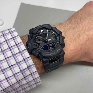 RELOJ CASIO G-SHOCK HOMBRE ANÁLOGO DIGITAL GBA900-1A G-SQUAD BLUETOOTH MOBILE LINK LUZ LED NEGRO - 2