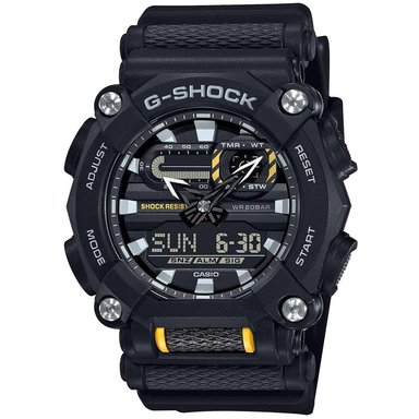 RELOJ CASIO G-SHOCK HOMBRE ANÁLOGO DIGITAL GA900-1A LUZ LED CRONÓMETRO ALARMA NEGRO