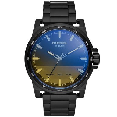 RELOJ DIESEL HOMBRE ANÁLOGO DZ1913 D-48 NEGRO CRISTAL IRIDISCENTE ACERO INOXIDABLE