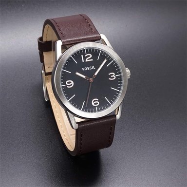 SET RELOJ FOSSIL HOMBRE ANÁLOGO BQ2465SET LEDGER + CORREA MARRON ACERO INOXIDABLE CUERO - 2