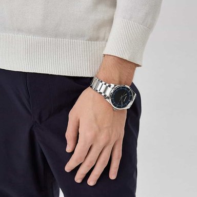 RELOJ CALVIN KLEIN HOMBRE ANÁLOGO KAM21141 COMPLETION SUIZO CRISTAL ZAFIRO PLATEADO NEGRO ACERO INOXIDABLE - 3