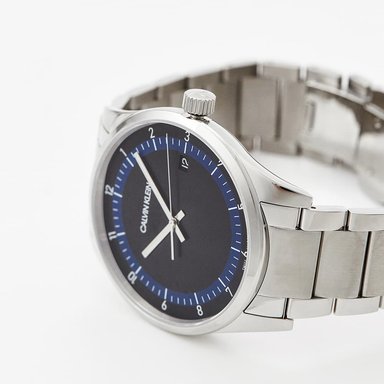 RELOJ CALVIN KLEIN HOMBRE ANÁLOGO KAM21141 COMPLETION SUIZO CRISTAL ZAFIRO PLATEADO NEGRO ACERO INOXIDABLE - 4