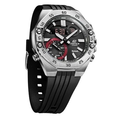 RELOJ CASIO HOMBRE ANÁLOGO DIGITAL ECB-10P-1A EDIFICE BLUETOOTH LUZ LED CORREA NEGRO RESINA - 3
