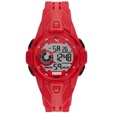 RELOJ PUMA HOMBRE DIGITAL P5040 BOLD CRONOMETRO ALARMA LUZ FONDO CORREA ROJO SILICONA