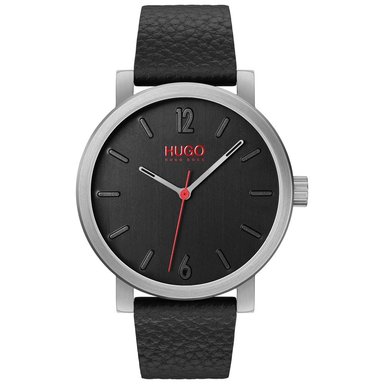 RELOJ HUGO BOSS HOMBRE ANÁLOGO HB1530115 RASE 1530115 CORREA NEGRO PLATEADO ACERO INOXIDABLE CUERO