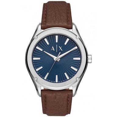 RELOJ ARMANI EXCHANGE HOMBRE ANÁLOGO AX2804 FITZ CORREA MARRON AZUL ACERO INOXIDABLE CUERO