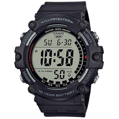 RELOJ CASIO HOMBRE DIGITAL AE-1500WH-1AV CRONOMETRO ALARMA FECHA LUZ CORREA NEGRO RESINA