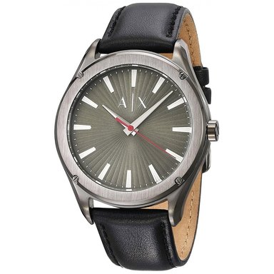 RELOJ ARMANI EXCHANGE HOMBRE ANÁLOGO AX2806 FITZ CORREA NEGRO GUNMETAL VERDE ACERO INOXIDABLE CUERO - 2