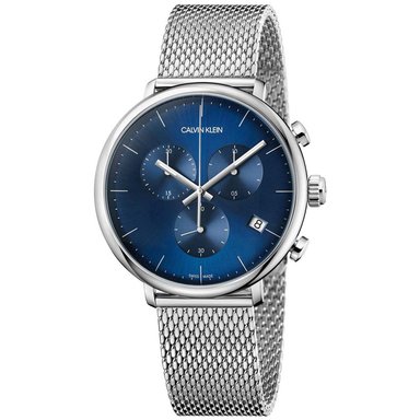 RELOJ CALVIN KLEIN HOMBRE ANÁLOGO K8M2712N HIGH NOON SUIZO PLATEADO AZUL ACERO INOXIDABLE