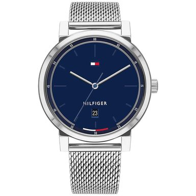 RELOJ TOMMY HILFIGER HOMBRE ANÁLOGO TH1791732 THOMPSON 1791732 PLATEADO AZUL ACERO INOXIDABLE