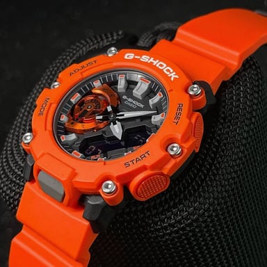 RELOJ CASIO G-SHOCK HOMBRE DIGITAL GA2200M-4A CARBON CORE ANÁLOGO LUZ LED NARANJA RESINA - 2