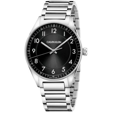 RELOJ CALVIN KLEIN HOMBRE ANÁLOGO KBH21141 BRIGHT SUIZO PLATEADO DIAL NEGRO ACERO INOXIDABLE