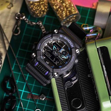 RELOJ CASIO G-SHOCK HOMBRE ANÁLOGO DIGITAL GA900AS-1A LUZ FONDO NEGRO RESINA - 3
