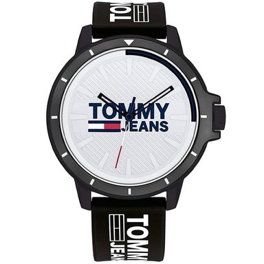 RELOJ TOMMY HILFIGER HOMBRE ANÁLOGO TH1791828 JEANS 1791828 CORREA NEGRO SILICONA
