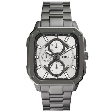RELOJ FOSSIL HOMBRE ANÁLOGO BQ2657 INSCRIPTION MULTIFUNCIONAL GRIS GUNMETAL ACERO INOXIDABLE