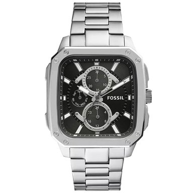 RELOJ FOSSIL HOMBRE ANÁLOGO BQ2655 INSCRIPTION MULTIFUNCIONAL DIAL NEGRO ACERO INOXIDABLE