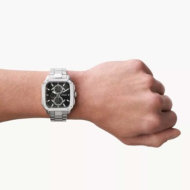 RELOJ FOSSIL HOMBRE ANÁLOGO BQ2655 INSCRIPTION MULTIFUNCIONAL DIAL NEGRO ACERO INOXIDABLE - 3