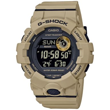 RELOJ CASIO G-SHOCK HOMBRE DIGITAL GBD800UC-5 BLUETOOTH LUZ LED BEIGE RESINA