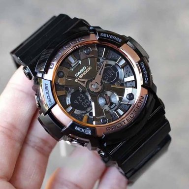 RELOJ CASIO G-SHOCK HOMBRE DIGITAL GA200RG-1A ANÁLOGO LUZ LED NEGRO RESINA - 2