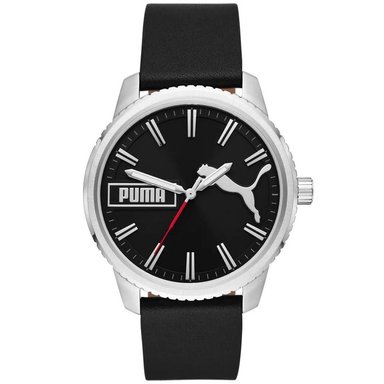 RELOJ PUMA HOMBRE ANÁLOGO P5081 ULTRAFRESH CORREA NEGRO ACERO INOXIDABLE CUERO