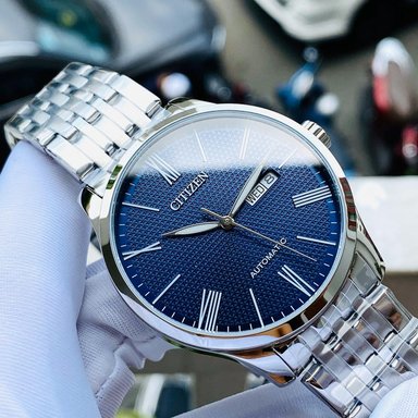 RELOJ CITIZEN HOMBRE ANÁLOGO AUTOMÁTICO NH8350-59L FECHA DIAL AZUL ACERO INOXIDABLE - 4