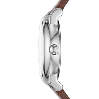 RELOJ EMPORIO ARMANI HOMBRE ANÁLOGO AR11175 LUIGI FECHA CORREA MARRON DIAL GRIS ACERO INOXIDABLE CUERO - 4