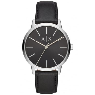 RELOJ ARMANI EXCHANGE HOMBRE ANÁLOGO AX2703 CAYDE CORREA NEGRO ACERO INOXIDABLE CUERO