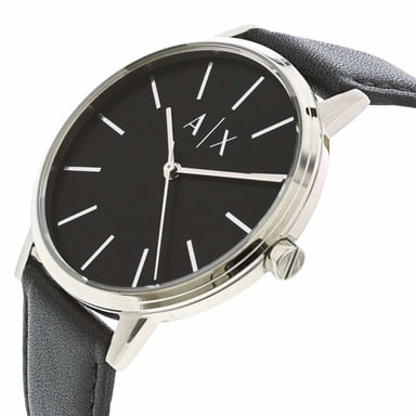 RELOJ ARMANI EXCHANGE HOMBRE ANÁLOGO AX2703 CAYDE CORREA NEGRO ACERO INOXIDABLE CUERO - 3
