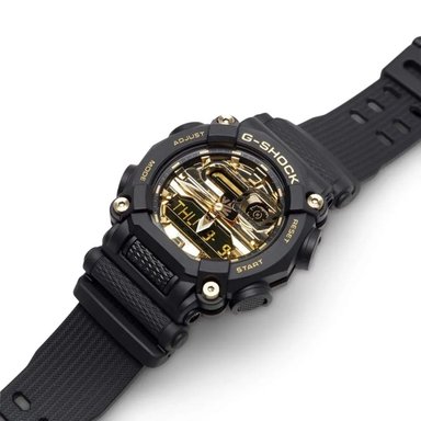 RELOJ CASIO G-SHOCK HOMBRE DIGITAL GA900AG-1A ANÁLOGO ACUÁTICO LUZ LED CRONÓMETRO ALARMA NEGRO DORADO - 2