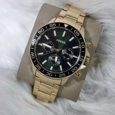 RELOJ FOSSIL HOMBRE ANÁLOGO BQ2493 BANNON MULTIFUNCIONAL DORADO DIAL VERDE ACERO INOXIDABLE - 5