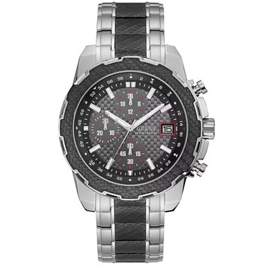 RELOJ GUESS HOMBRE ANÁLOGO U1046G1 FECHA CRONOMETRO ACERO INOXIDABLE