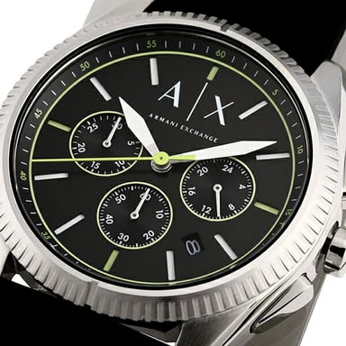 RELOJ ARMANI EXCHANGE HOMBRE ANÁLOGO AX2853 GIACOMO FECHA CRONOMETRO CORREA ACERO INOXIDABLE SILICONA - 3