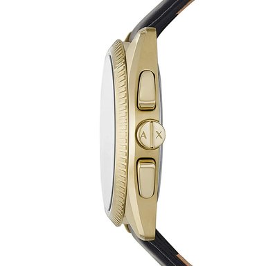 RELOJ ARMANI EXCHANGE HOMBRE ANÁLOGO AX2854 GIACOMO FECHA CRONOMETRO DORADO CORREA ACERO INOXIDABLE CUERO - 6