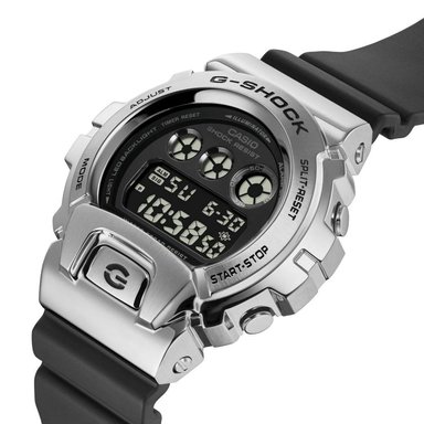 RELOJ CASIO G-SHOCK HOMBRE DIGITAL GM-6900-1 PLATEADO NEGRO ACERO INOXIDABLE RESINA - 2