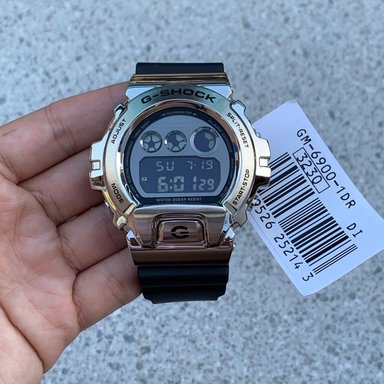 RELOJ CASIO G-SHOCK HOMBRE DIGITAL GM-6900-1 PLATEADO NEGRO ACERO INOXIDABLE RESINA - 5