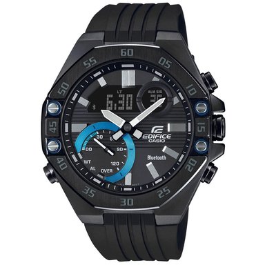 RELOJ CASIO HOMBRE ANÁLOGO DIGITAL ECB-10PB-1A EDIFICE BLUETOOTH CORREA NEGRO ACERO INOXIDABLE RESINA