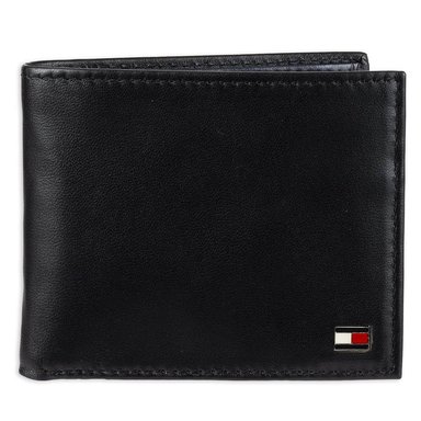 BILLETERA TOMMY HILFIGER CUERO NEGRO HOMBRE OXFORD RFID PROTECTION 31TL130036