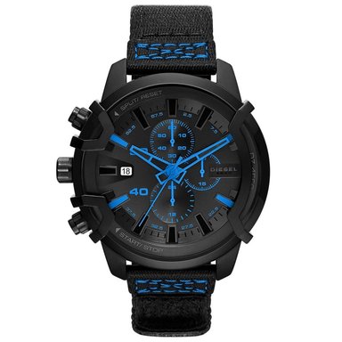 RELOJ DIESEL HOMBRE ANÁLOGO DZ4553 GRIFFED EDICION LIMITADA FECHA CRONOMETRO CORREA NAILON BROCHE FIDLOCK